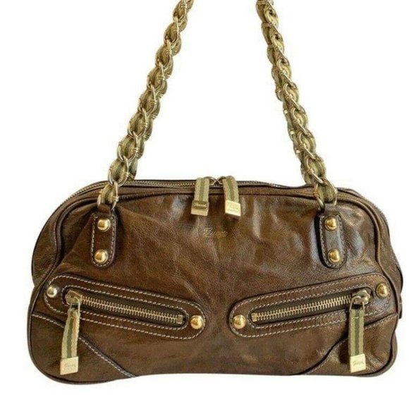 sac Gucci en cuir Brun Métalisé - Picture 3 of 10